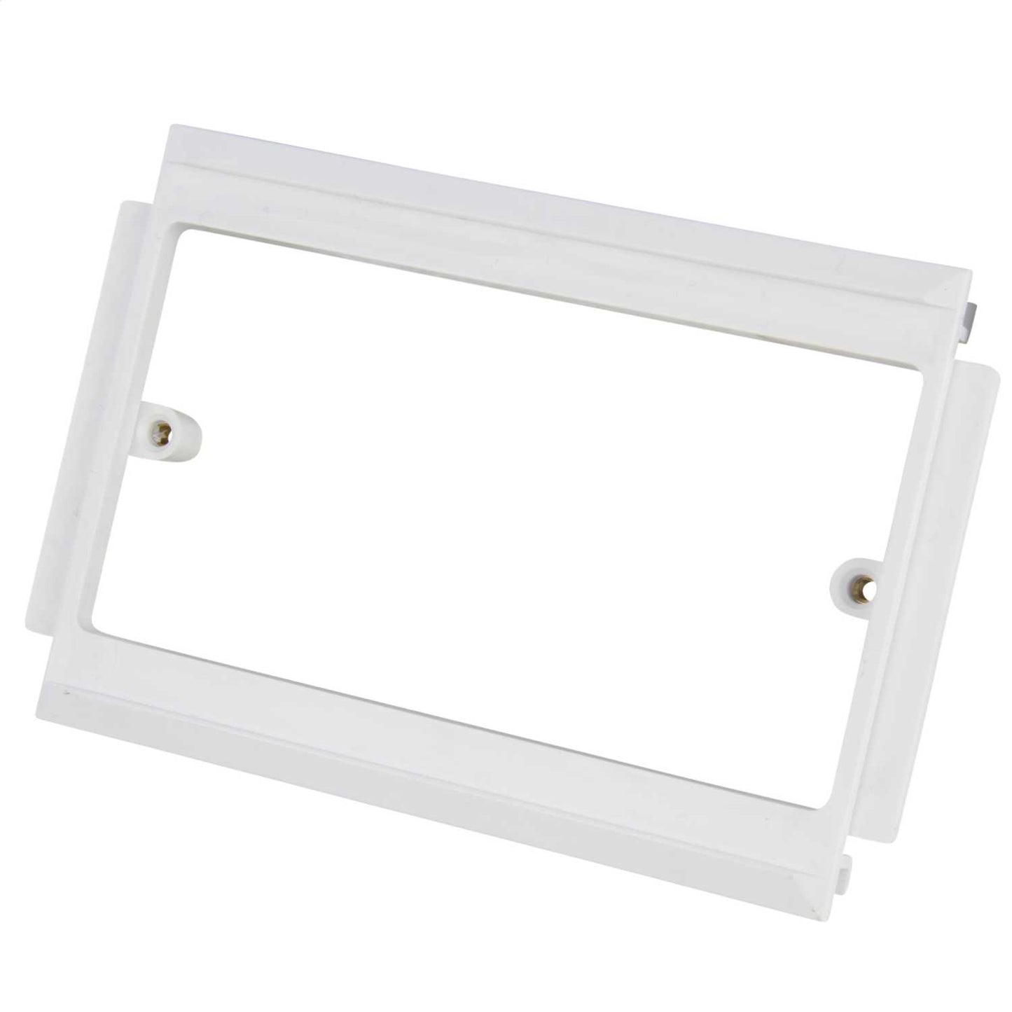 2 Gang Maxi Trunking Socket Plate White (Sold in 1's)