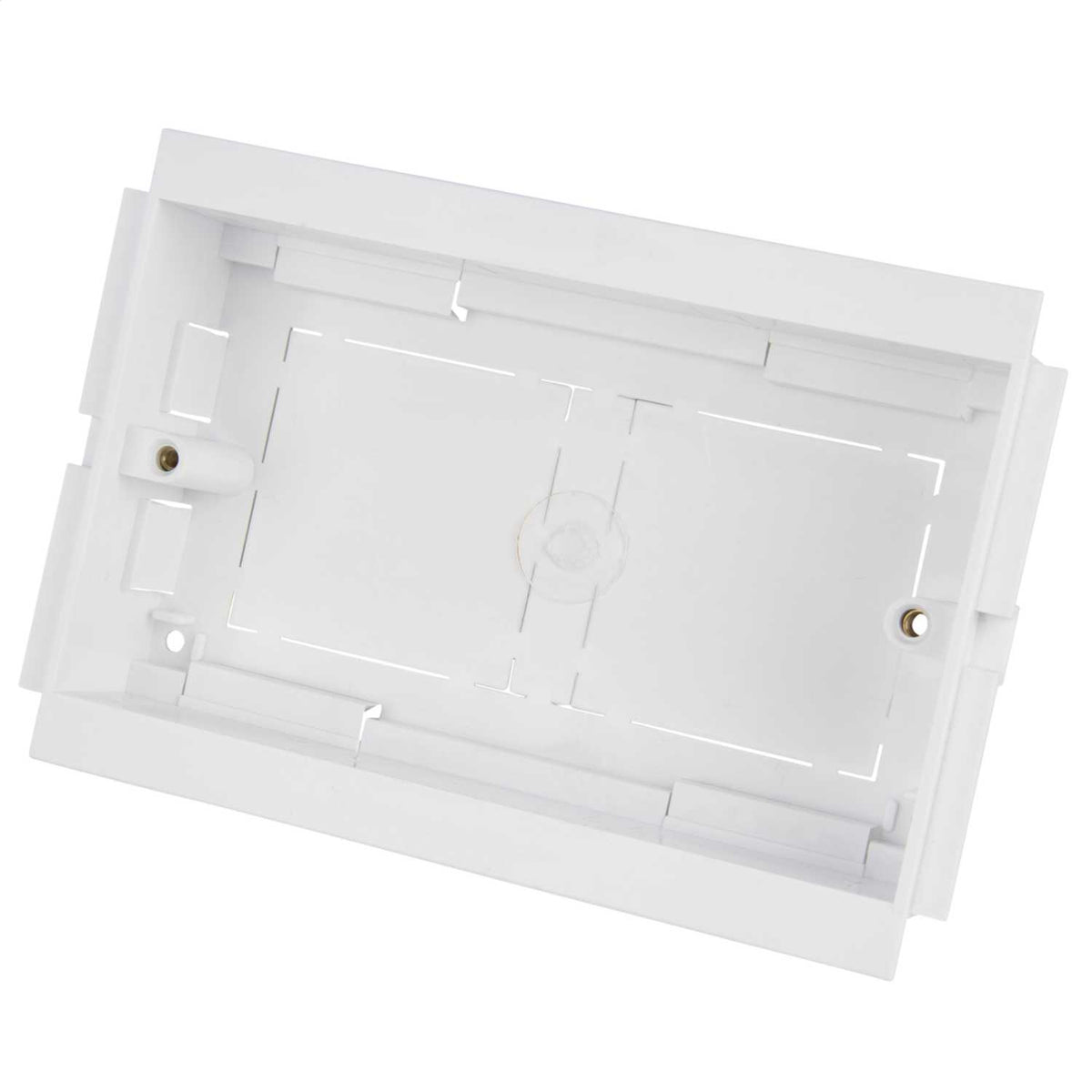 2 Gang 32mm Outlet Box White for CMXT42W Trunking (Sold in 1's)
