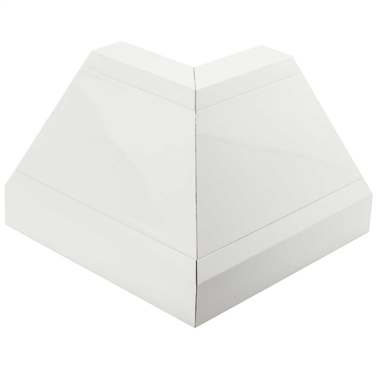 Aluminium Bench Trunking External Angle White for DBT2 (Sold in 1's)
