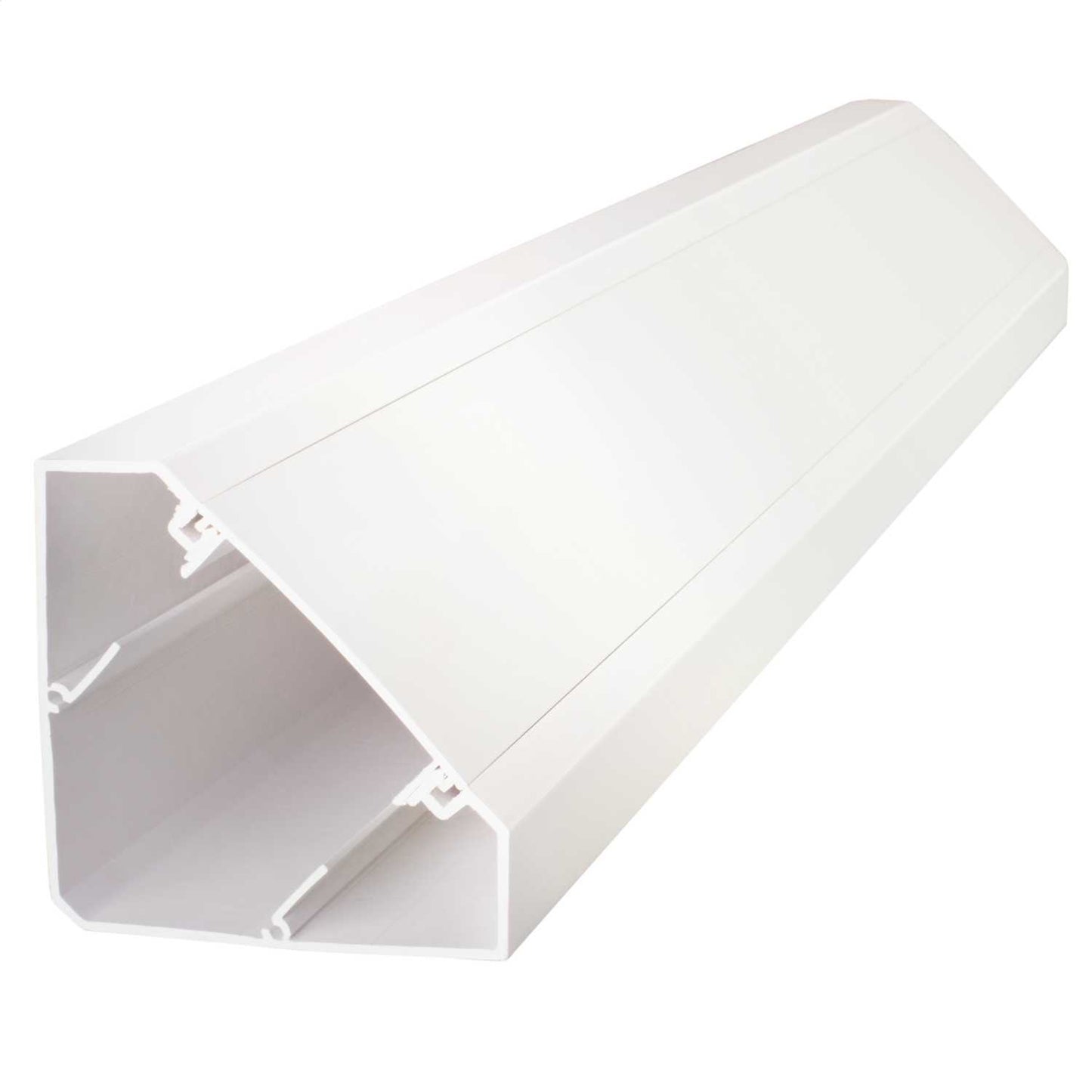 Centaur Aluminium Bench Trunking with uPVC Lid White (2m Length)