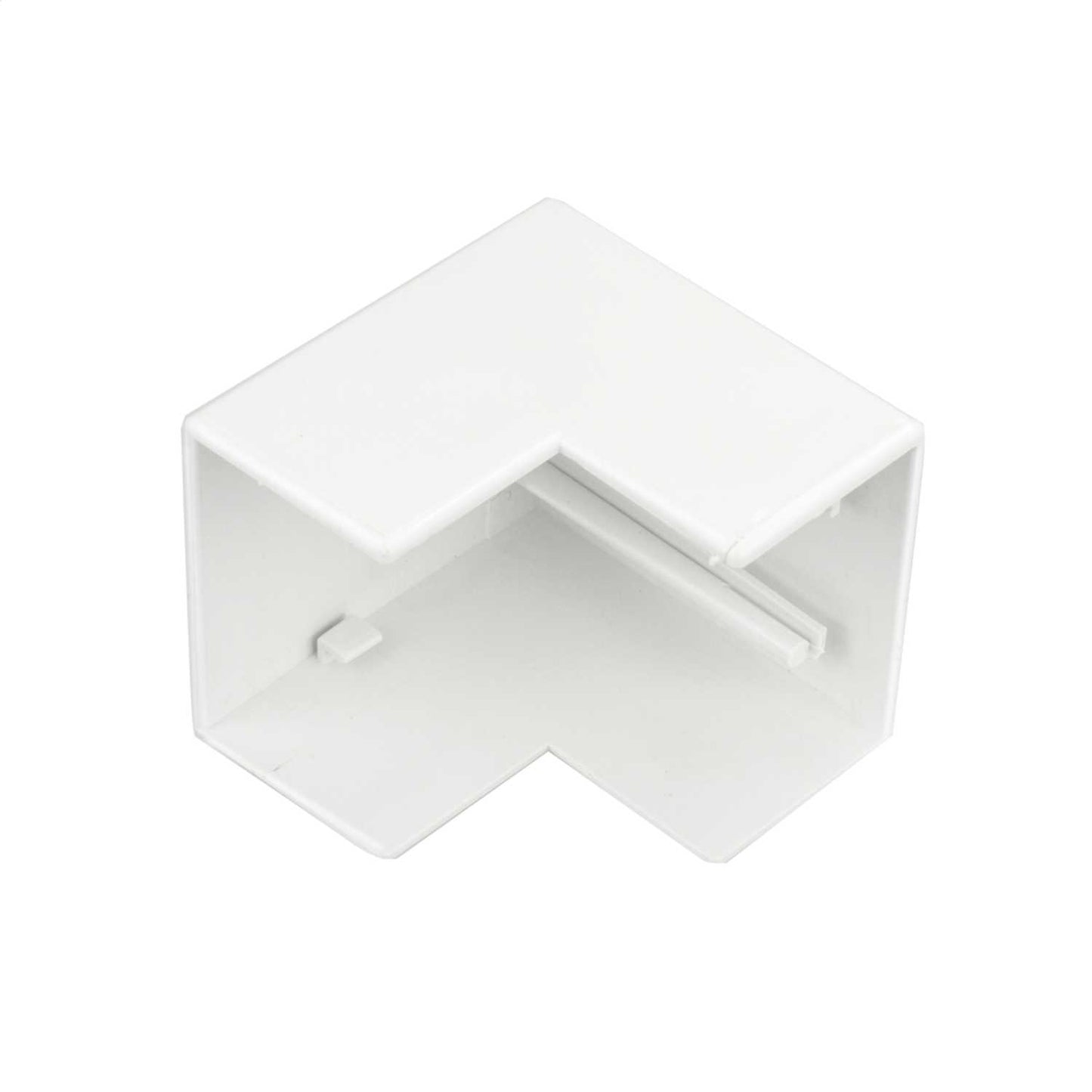 38mm x 25mm Mini Trunking External Bend White (Sold in 1's)