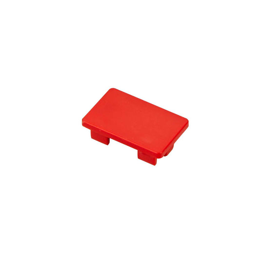 25mm x 16mm Mini Trunking End Cap Red (Sold in 1's)