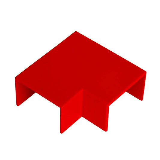 25mm x 16mm Mini Trunking Flat Bend Red (Sold in 1's)