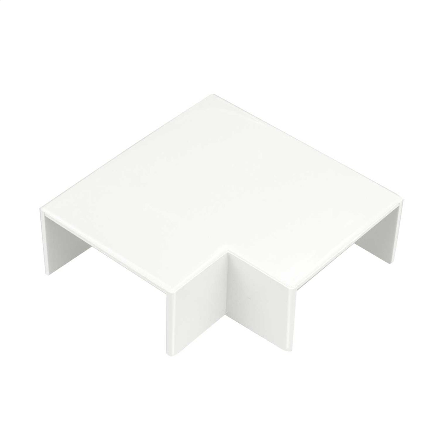 50mm x 25mm Mini Trunking Flat Bend White (Sold in 1's)