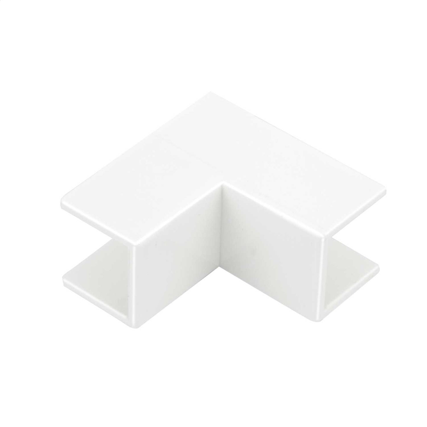 16mm x 16mm Mini Trunking Internal Bend White (Sold in 1's)