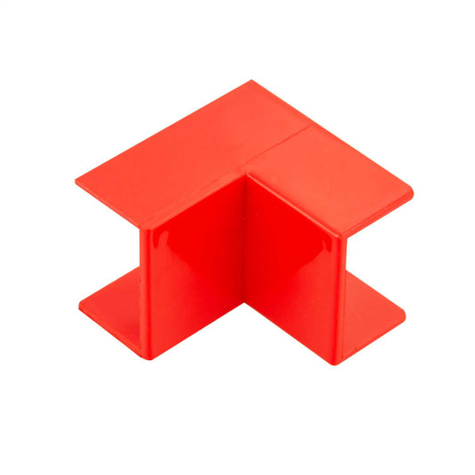 25mm x 16mm Mini Trunking Internal Bend Red (Sold in 1's)