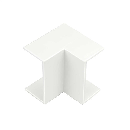 25mm Mini Trunking Internal Bend White (Sold in 1's)