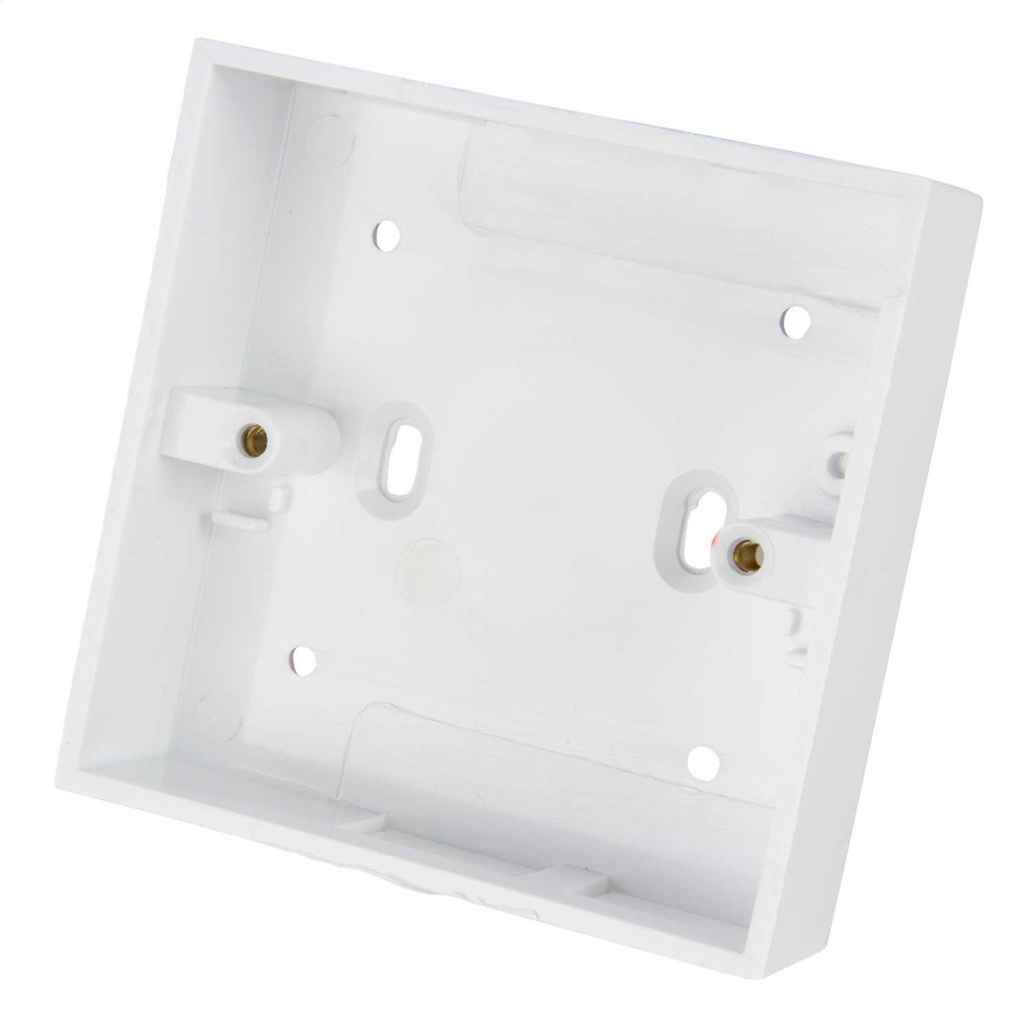Centaur 1 Gang 25mm PVC Surface Box Square Corners White