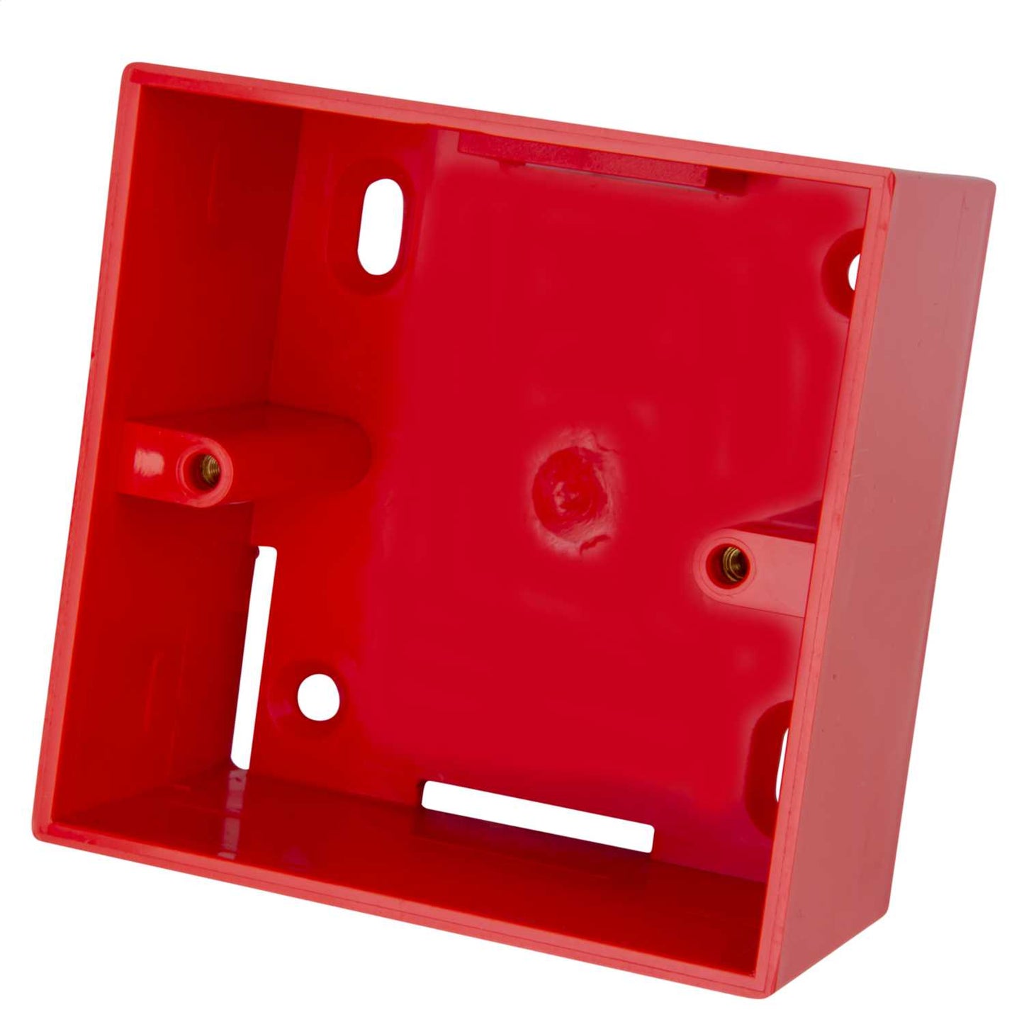 Centaur 1 Gang 44mm PVC Surface Box Square Corners Red 1 x Entry