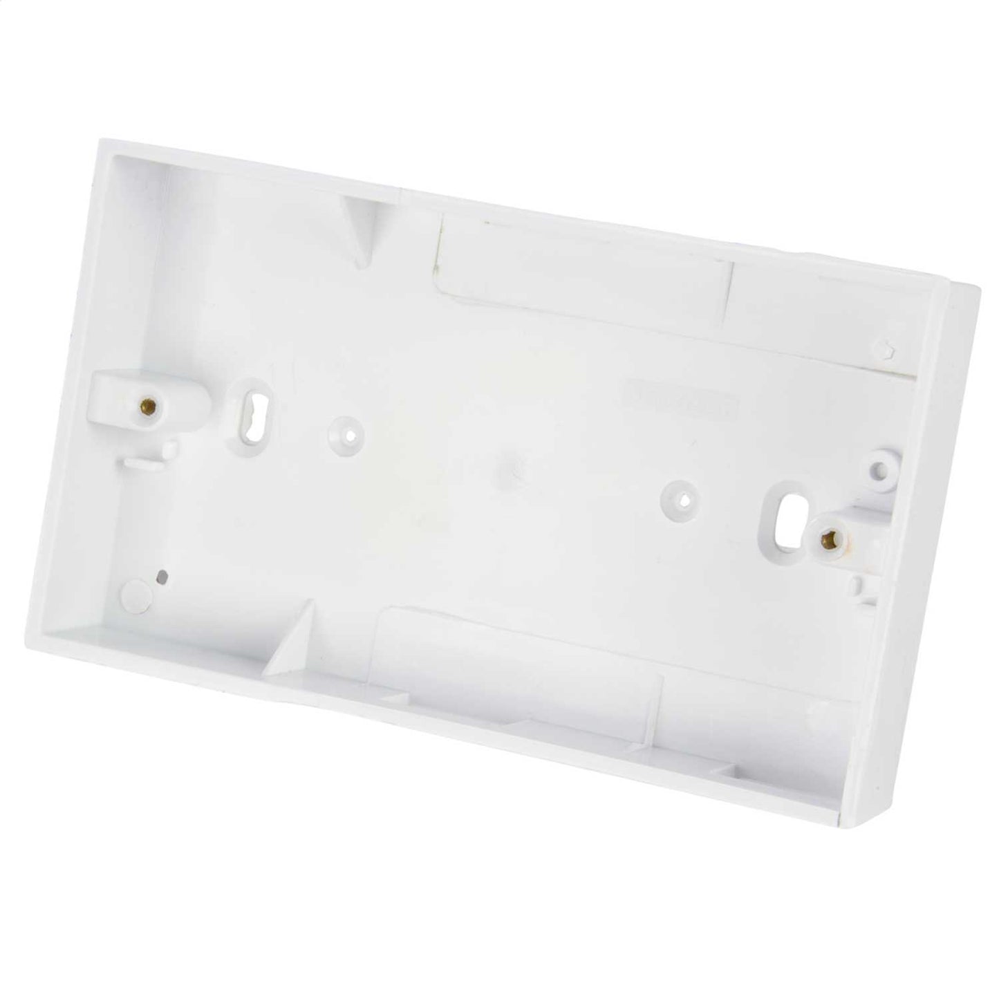 Centaur 2 Gang 25mm PVC Surface Box Square Corners White