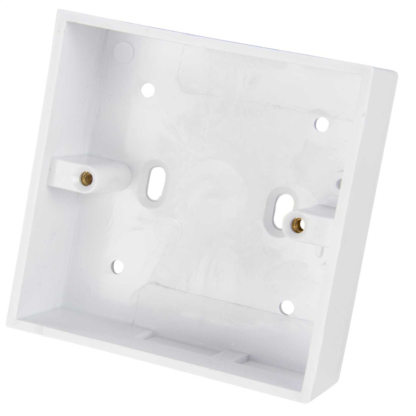 Centaur 1 Gang 32mm PVC Surface Box Square Corners with 20mm KO White