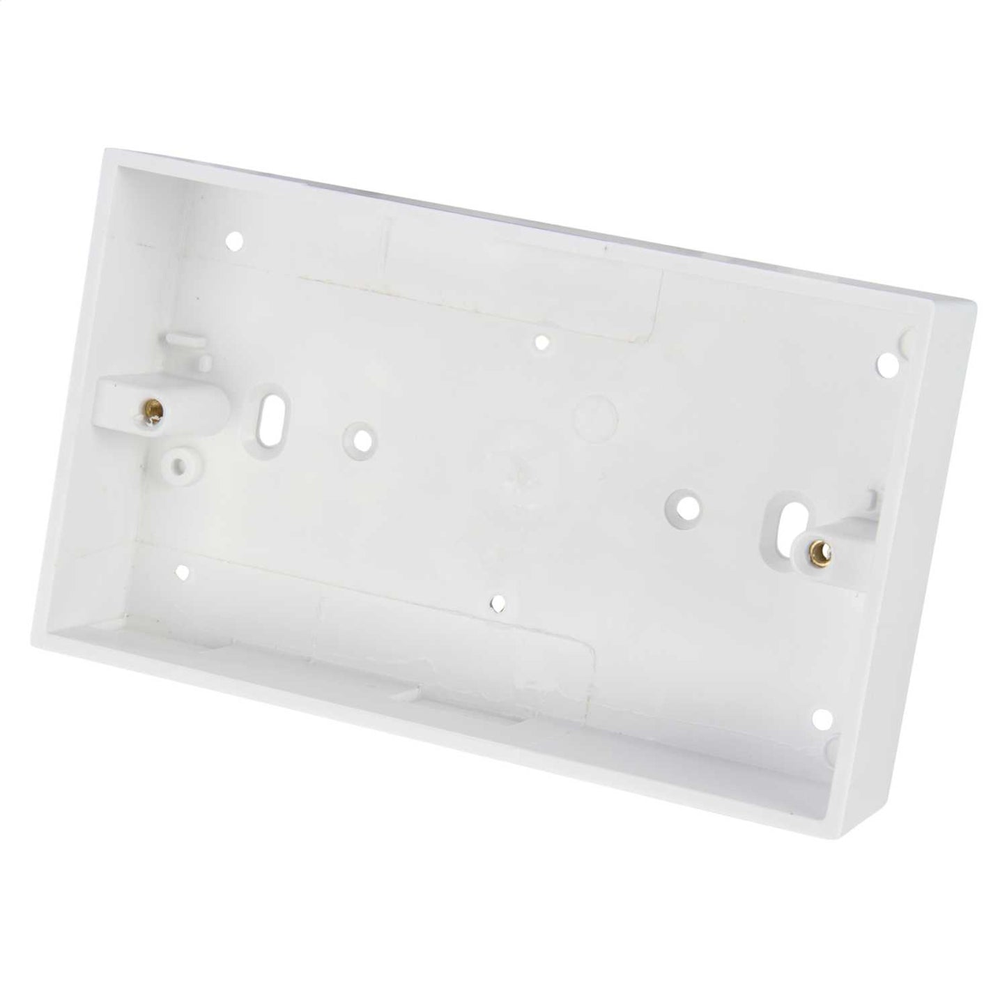 Centaur 2 Gang 32mm PVC Surface Box Square Corners White