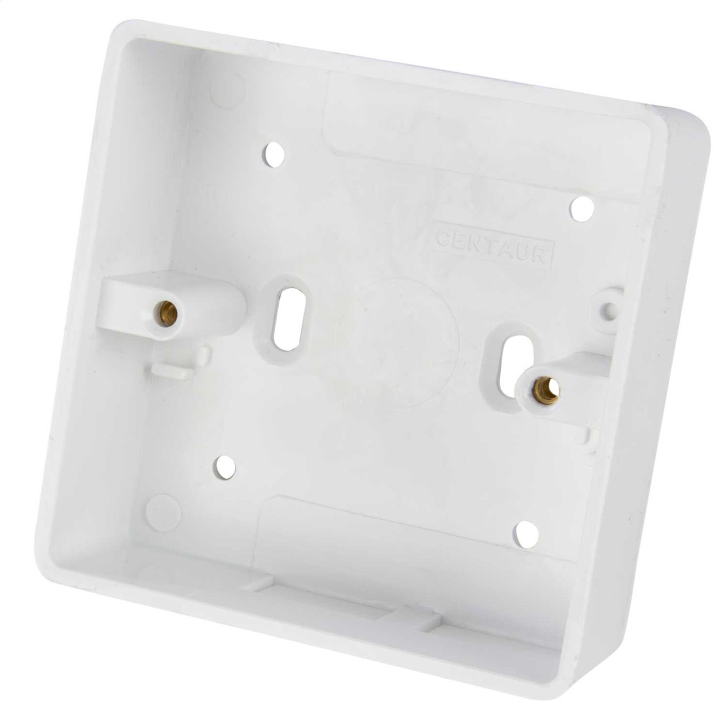 Centaur 1 Gang 32mm PVC Surface Box Round Corners White