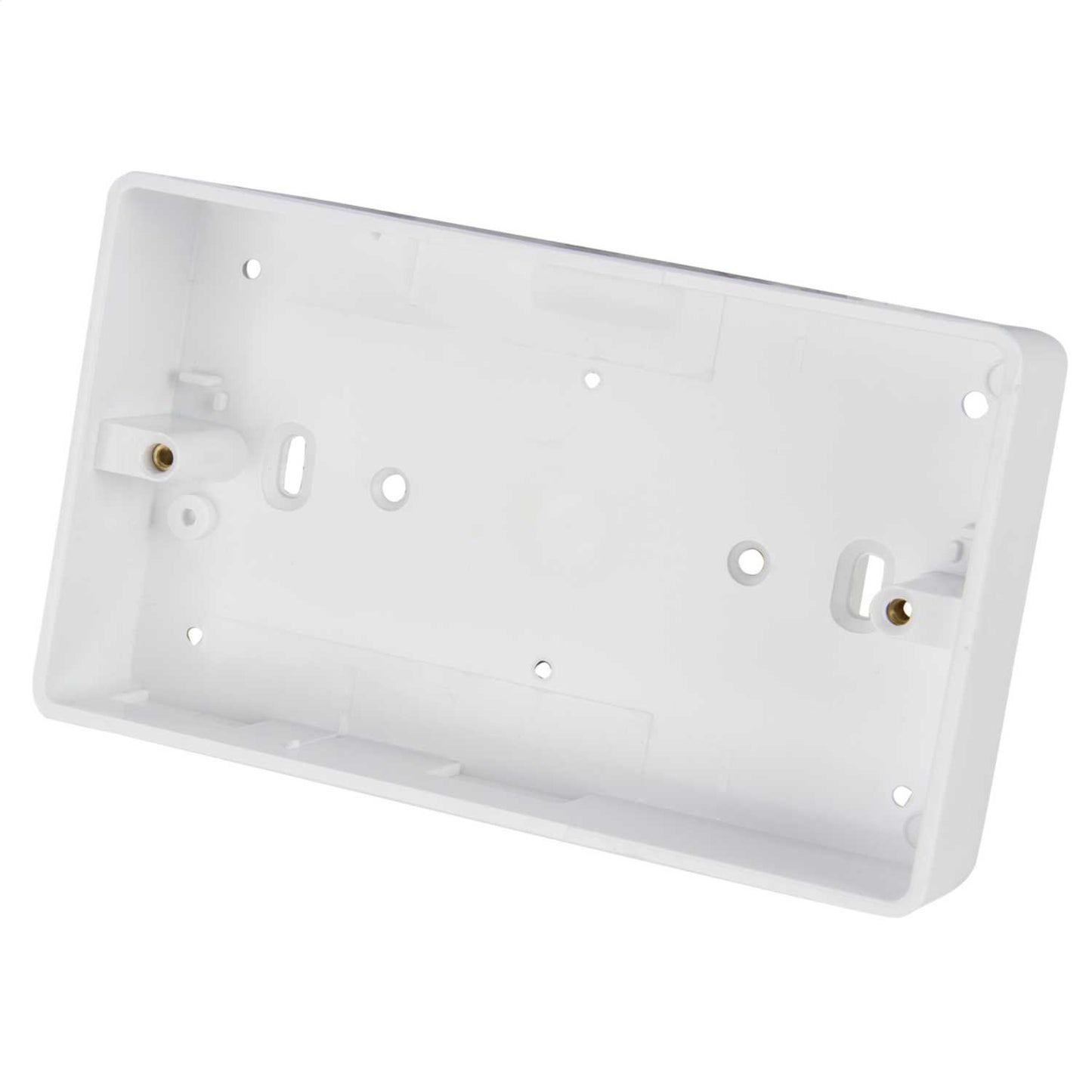 Centaur 2 Gang 32mm PVC Surface Box Round Corners White