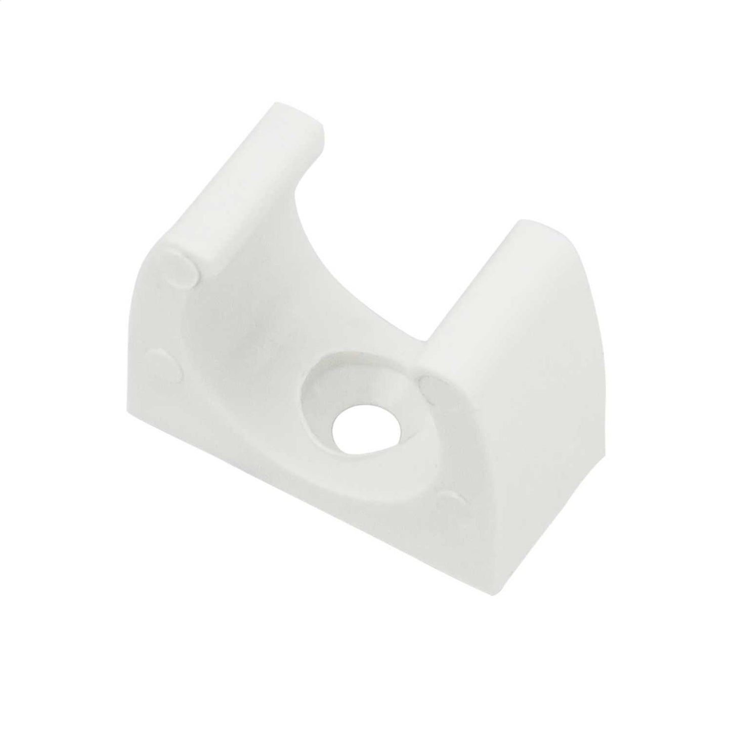 20mm PVC Round Conduit Clip White (Sold in 1's)