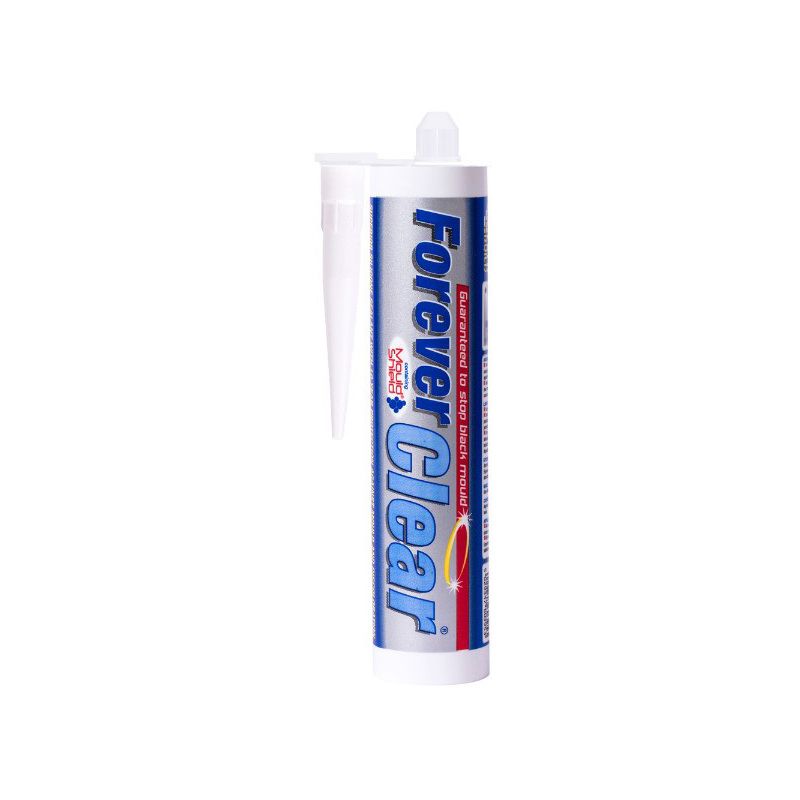 Everbuild Forever Silicone Sealant 295ml Clear FOREVERCLEAR