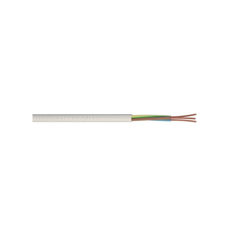 DONCASTER CABLE 3183Y1.0W050 PVC HARMONISED H05VV-F 1.0mm WHITE