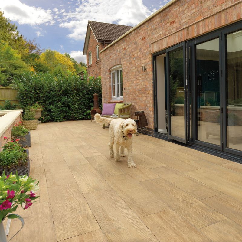 PAVESTONE DECKWOOD PORCELAIN 1200 x 295mm BUFF 06129006