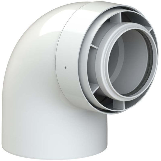 VIESSMANN FLUE BEND 87deg x 60/100mm 7373226 112515
