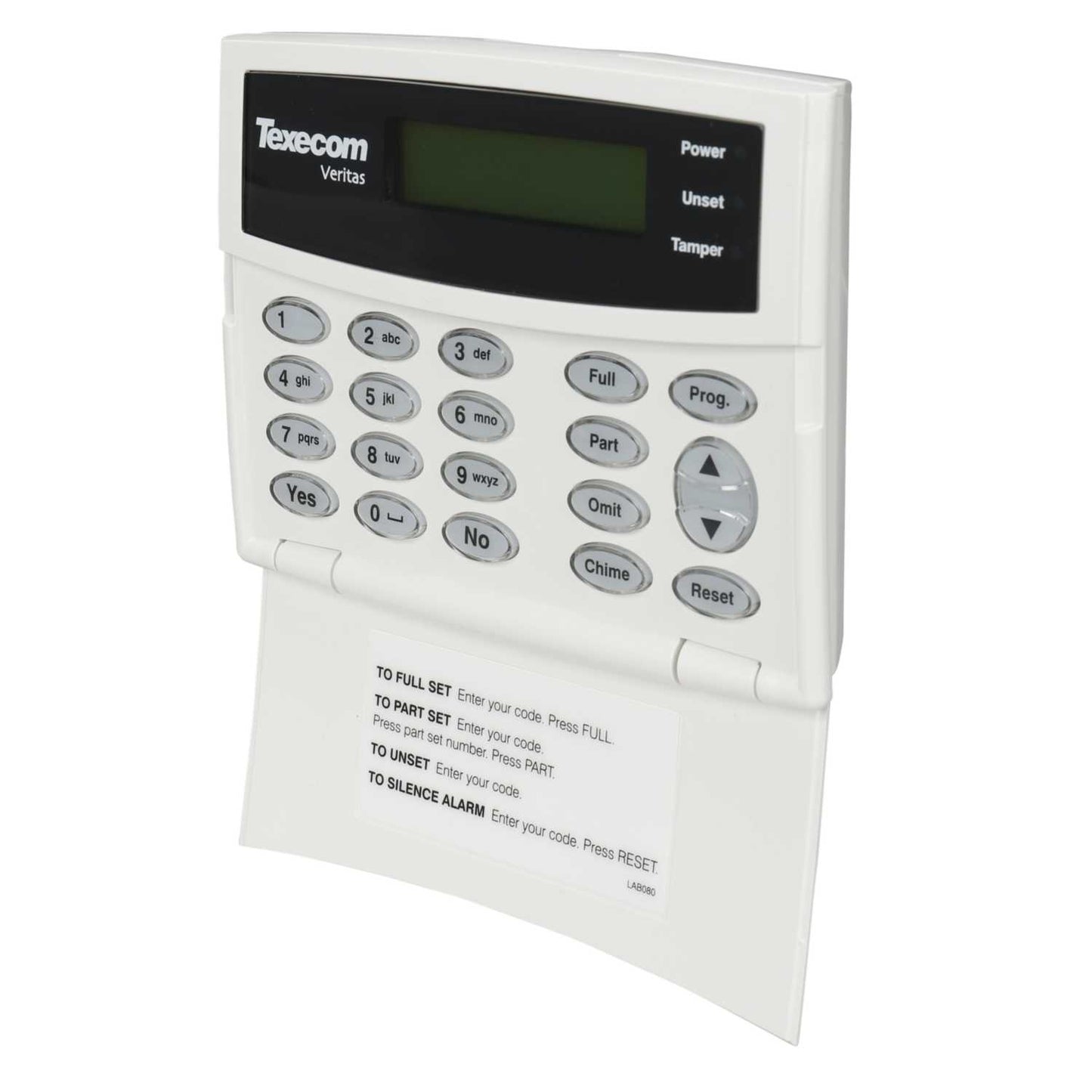Texecom LCD Remote Keypad for use with Veritas Alarm Panels