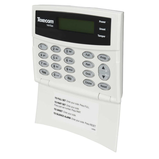 Texecom LCD Remote Keypad for use with Veritas Alarm Panels
