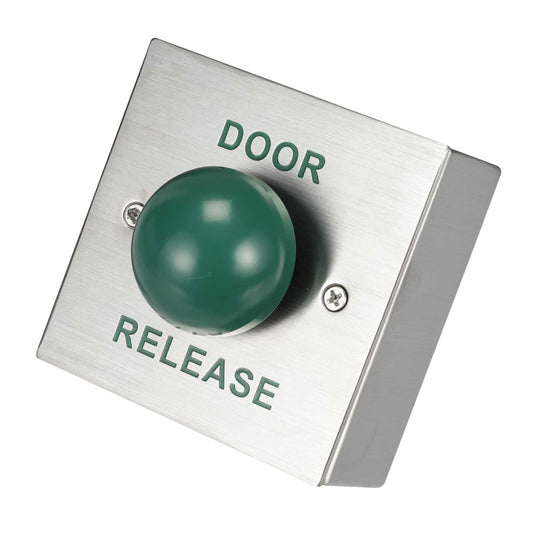 Fortessa Surface Exit Dome Panel Button Stainless Steel