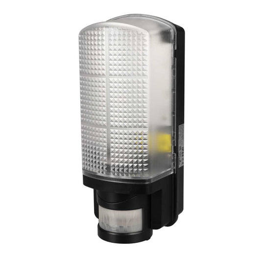 Challenger 8W LED Bulkhead Fitting with PIR Black 6000K
