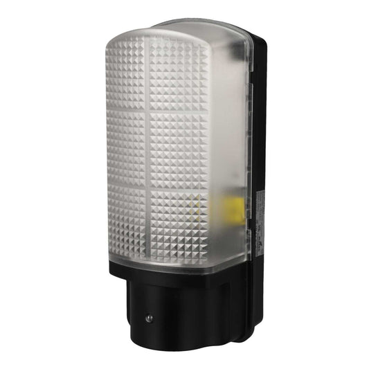 Challenger 8W LED Bulkhead Fitting with Photocell Black 6000K