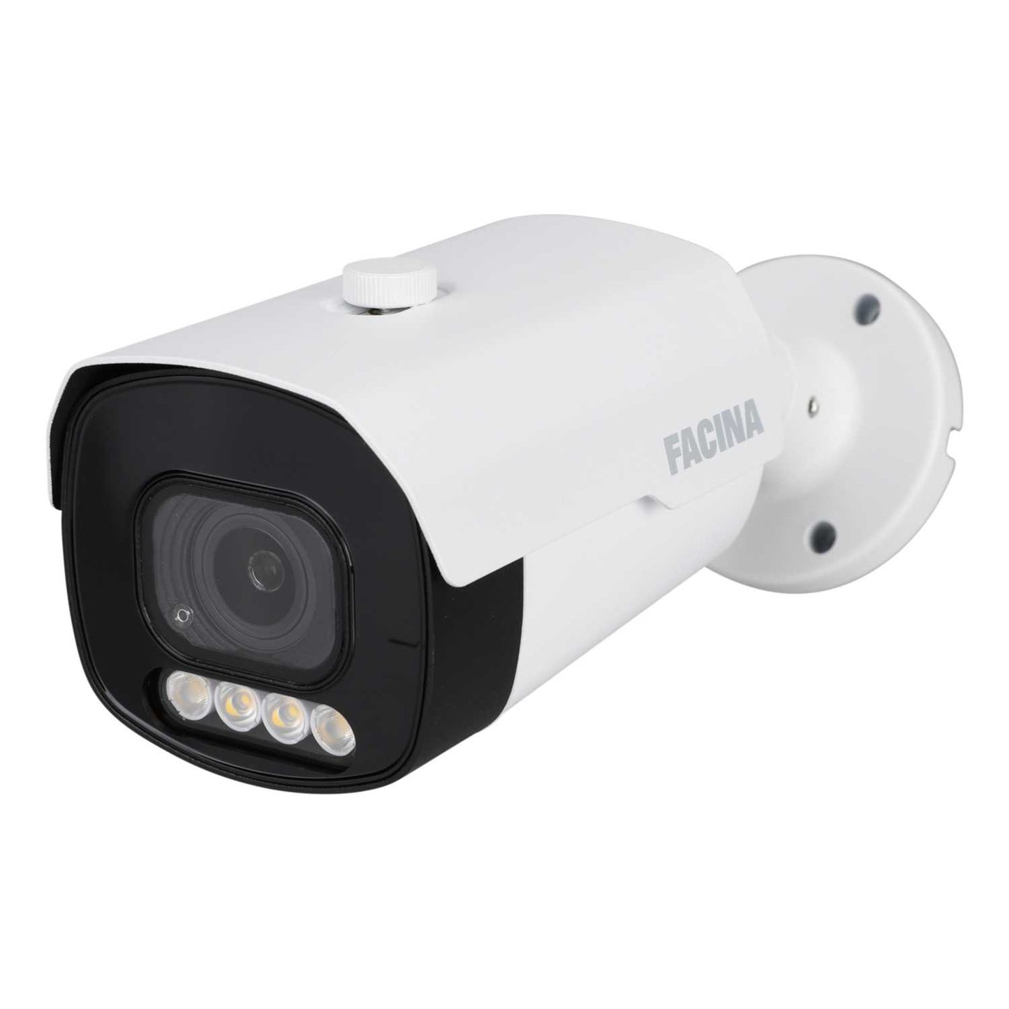 Facina 2.8 - 12mm Varifocal Lens 5MP Full Colour IP Bullet Camera White