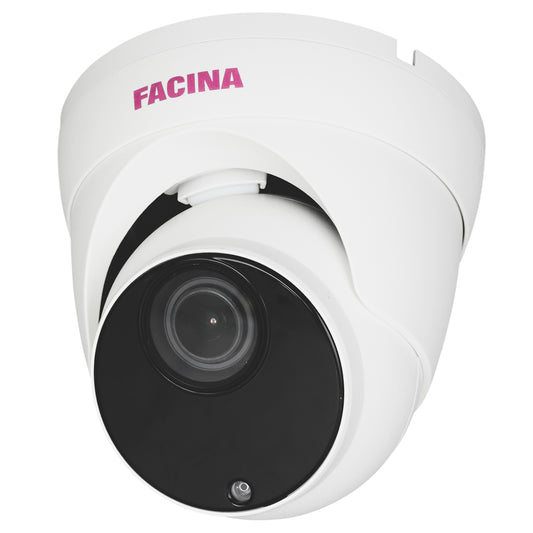 Facina 2.8 - 12mm Lens 4K IP HD Dome Camera White