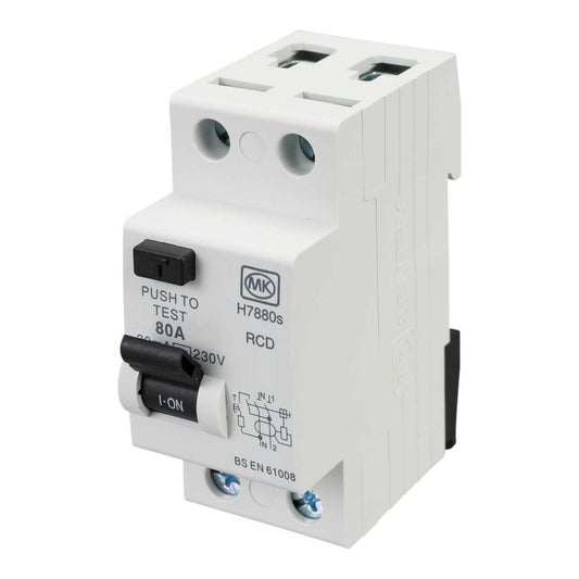 MK Sentry 80A 2 Pole 30mA Type AC RCD