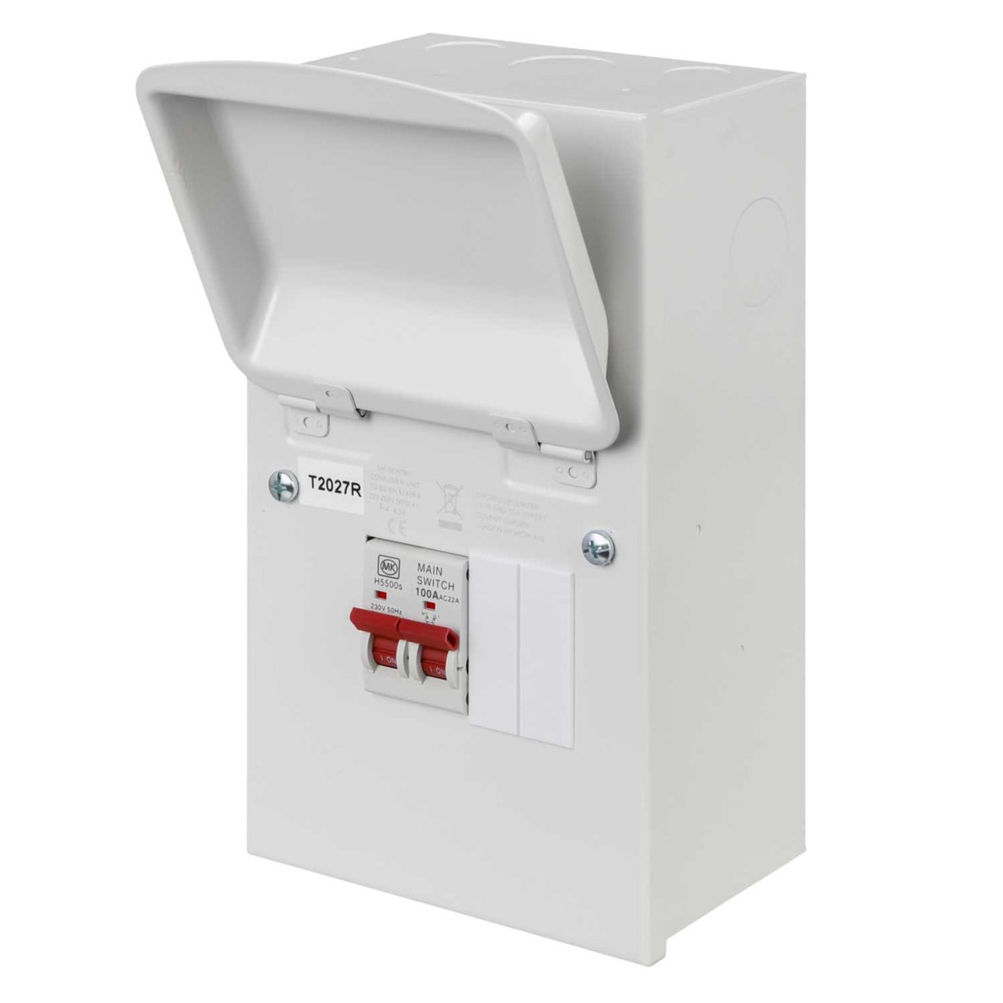 MK Sentry 4 Way 100A Isolator Incomer Metal Clad Consumer Unit