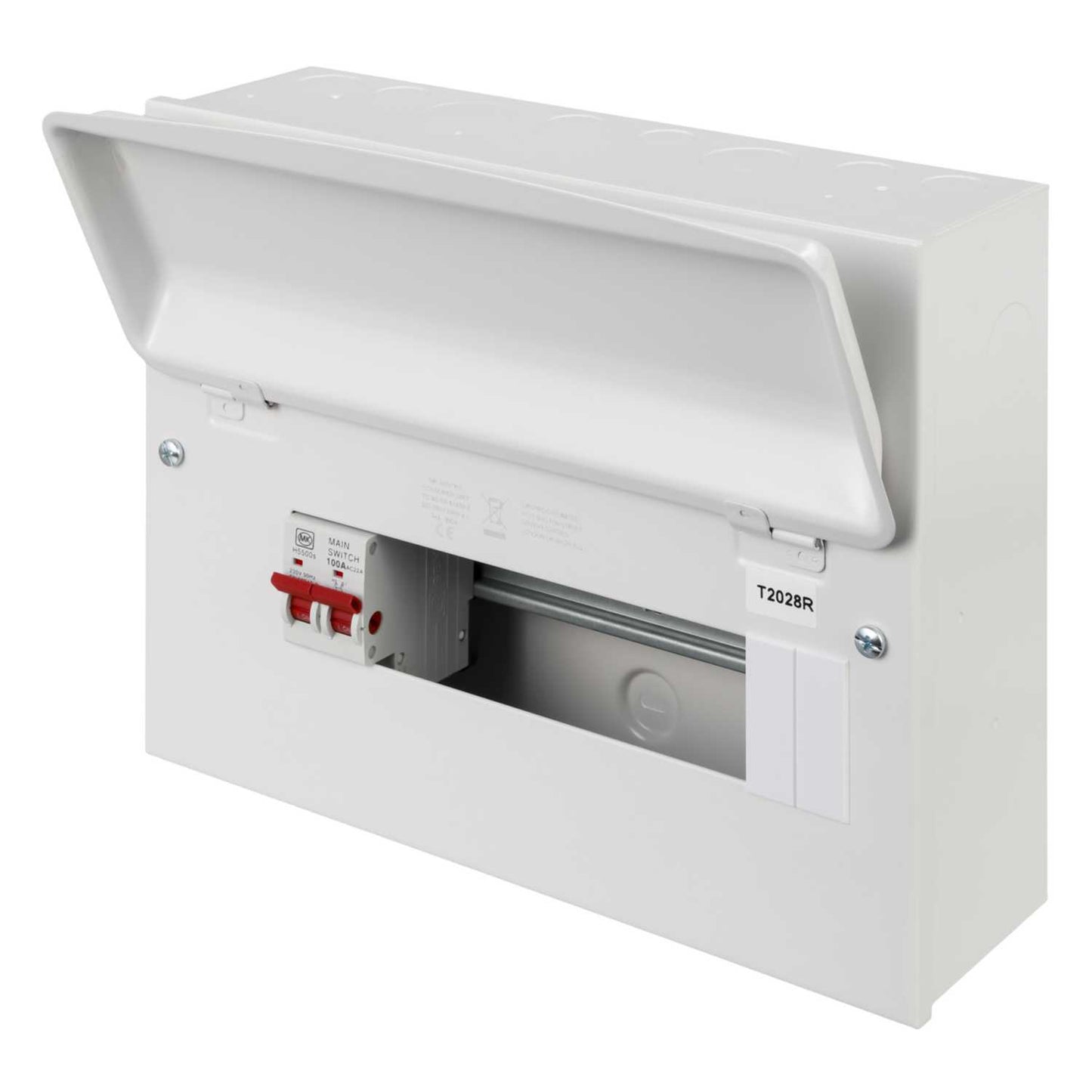 MK Sentry 12 Way 100A Isolator Incomer Metal Clad Consumer Unit