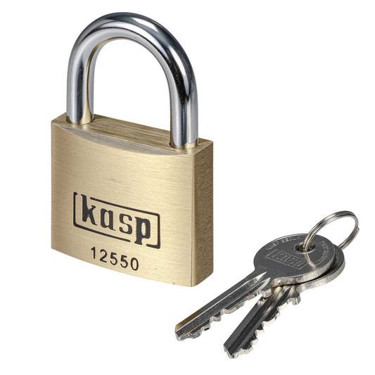 Kasp 50mm Padlock Brass