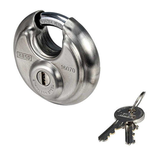 Kasp 70mm Disc Padlock Steel