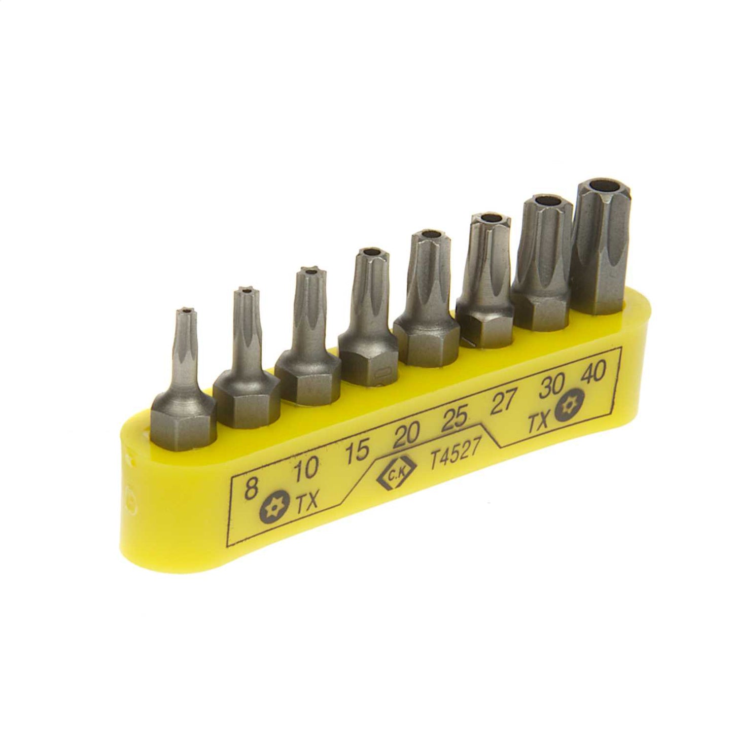 CK Tx Tamperproof Screwdriver Bit Clips 8 Piece Set