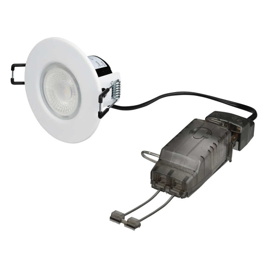 Collingwood H2 Lite 4.3W LED Fire Rated Dimmable Downlight Matt White 3000K