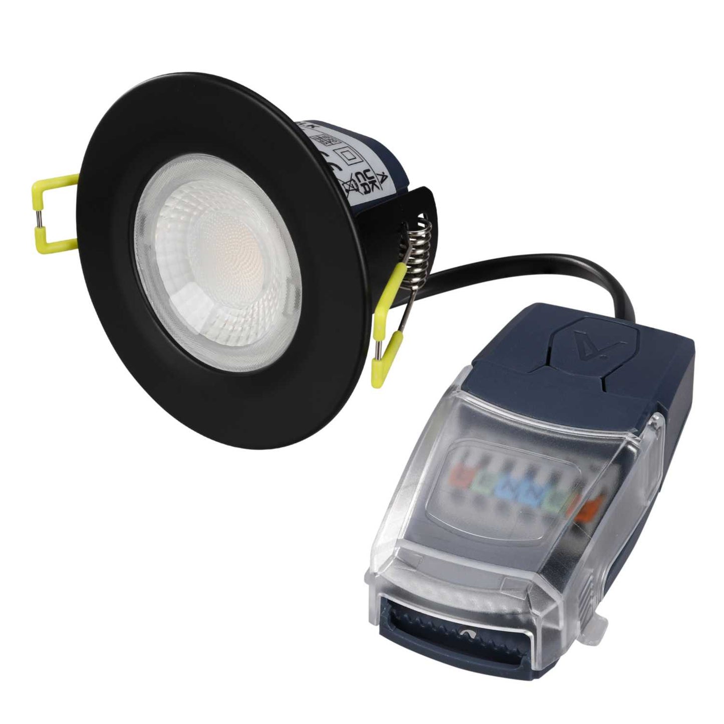 Collingwood H2 Lite Select 5W LED Fire Rated Dimmable Tri-Colour Downlight Black
