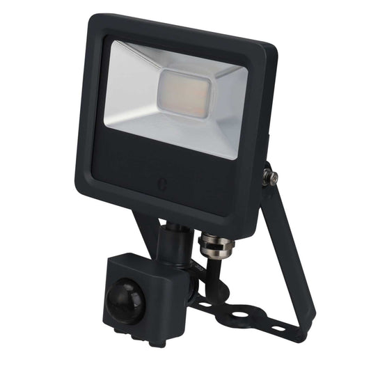 Collingwood 10W LED Tri-Colour Floodlight with PIR Anthracite