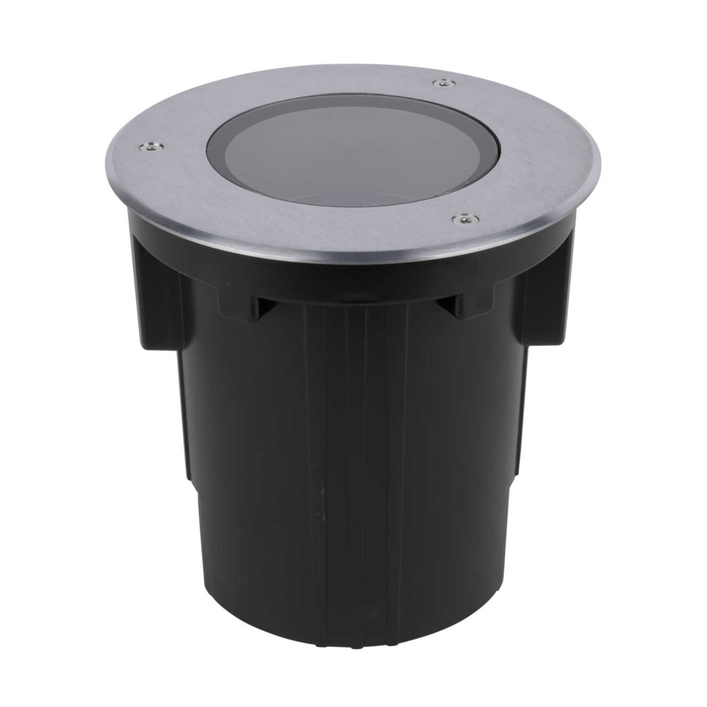 Collingwood 12W LED Mains Voltage Tilt Dimmable Flood Ground Light Stainless Steel 3000K
