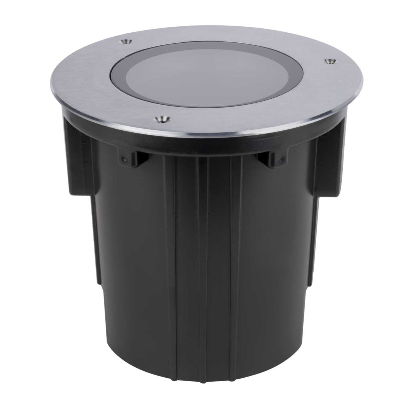 Collingwood 23W LED Mains Voltage Tilt Dimmable Spot Ground Light Stainless Steel 3000K