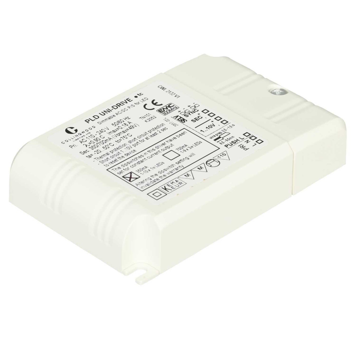 Collingwood 350mA 1-10V Dimmable LED Driver