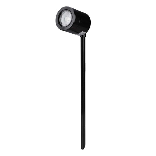 Collingwood SL220 5.7W LED Mains Voltage Flood Spike Light Black Steel 3000K