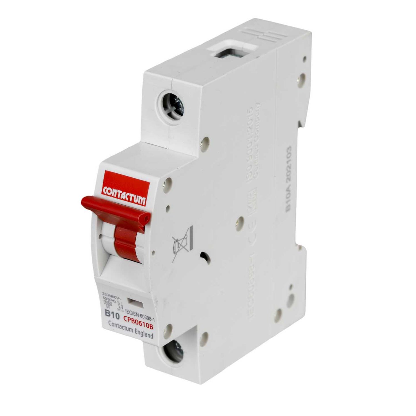 Contactum 10A Single Pole 6kA B Curve MCB