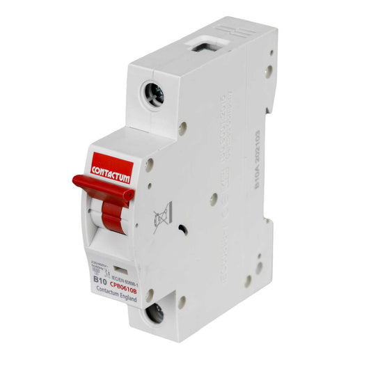 Contactum 10A Single Pole 6kA B Curve MCB