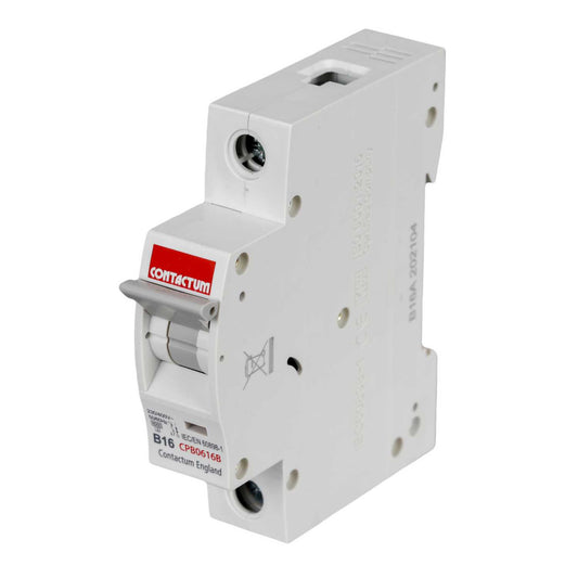 Contactum 16A Single Pole 6kA B Curve MCB
