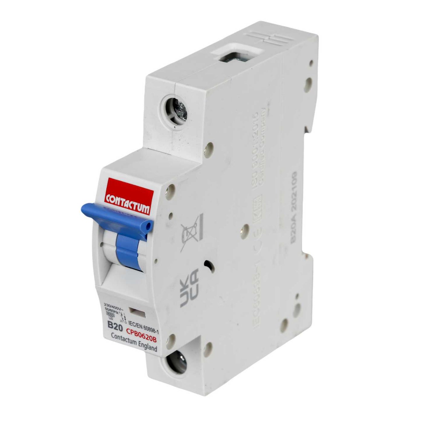 Contactum 20A Single Pole 6kA B Curve MCB