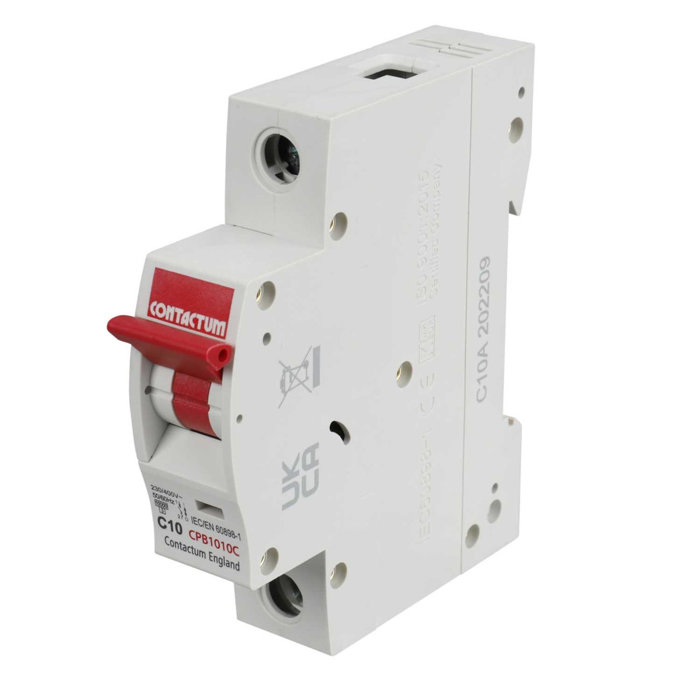 Contactum 10A Single Pole 10kA C Curve MCB