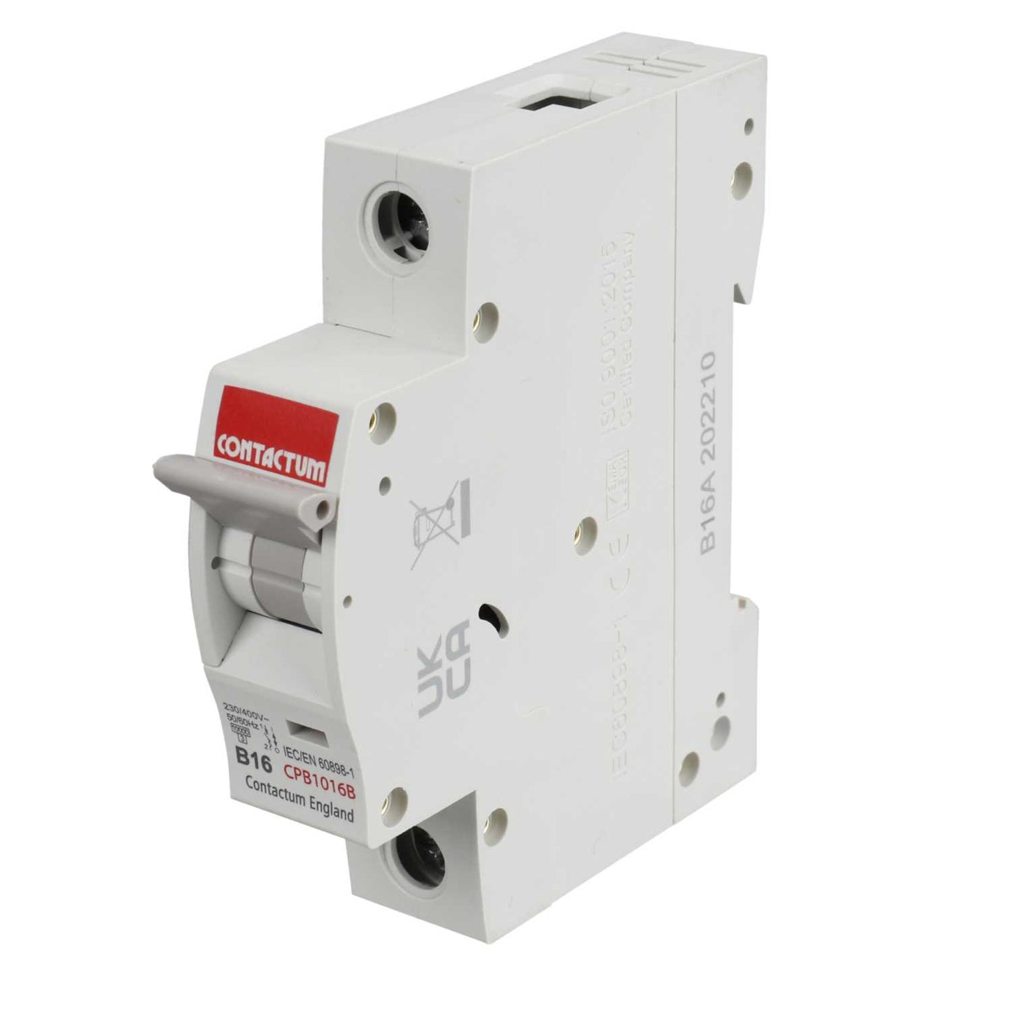 Contactum 16A Single Pole 10kA B Curve MCB