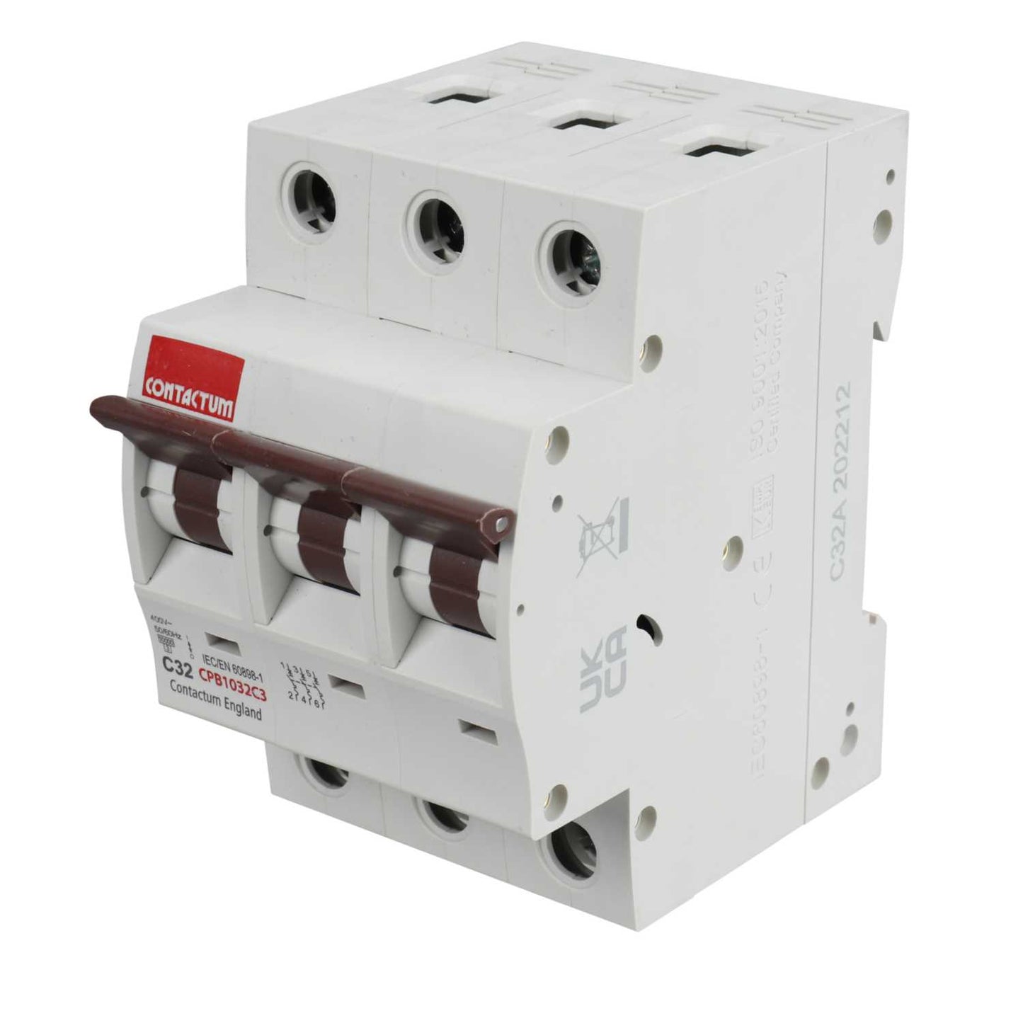 Contactum 32A Triple Pole 10kA C Curve MCB